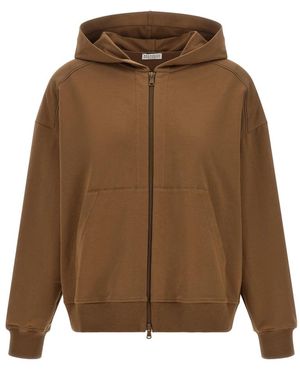 Brunello Cucinelli Zip-Throughs - Marrón