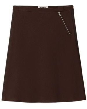 Miu Miu Short Skirts - Brown