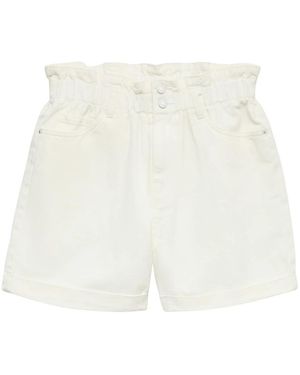 Vero Moda Korte Broeken ,Wit ,Denim Vmlyra Denim Shorts