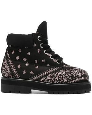 PDF Lace-Up Boots - Black