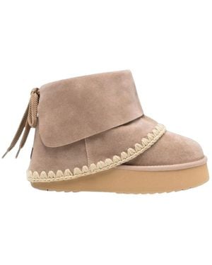 Mou Platform Boot Folding - Naturel