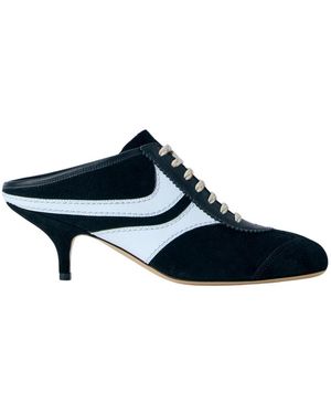 Dries Van Noten Sandaalhakken Met Veters - Blauw