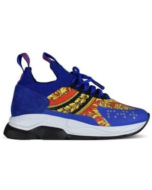 Versace Cross Chainer Sneakers - Blau