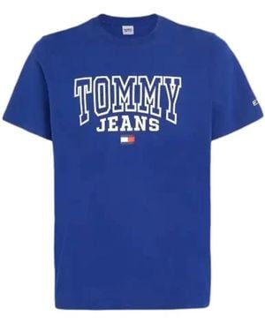 Tommy Hilfiger Lässiges Kurzarm-T-Shirt - Blau