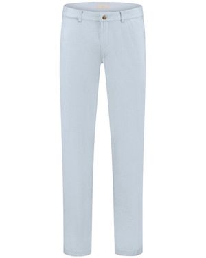 Com4 Broeken ,Blauw ,Katoen Modern Chino