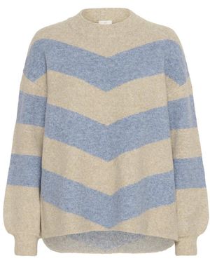 Kaffe Round-Neck Knitwear - Gris