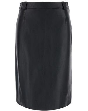 Grifoni Leather Skirts - Negro