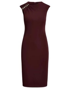 Ralph Lauren Burgundy Cocktailjurk - Rood