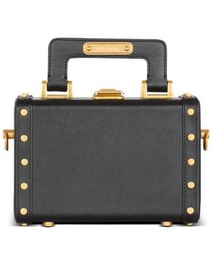 Balmain Borsa camera bag pelle box - Nero