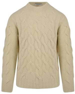FILIPPO DE LAURENTIIS Round-Neck Knitwear - Natural
