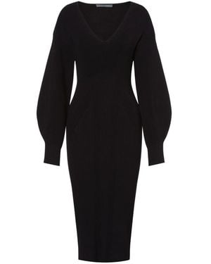 Alberta Ferretti Midi Dresses - Black