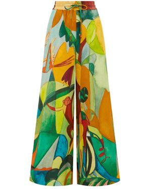 ALÉMAIS Wide Trousers - Vert