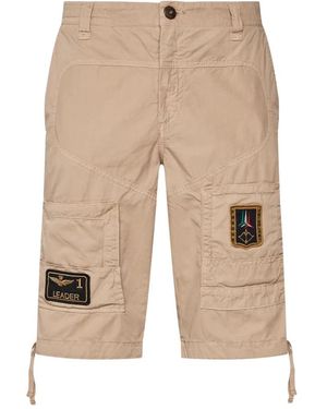 Aeronautica Militare Casual Shorts - Natural