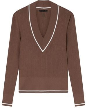 ARMANI EXCHANGE Truien & Vesten ,Bruin ,Denim Pullover Met Intrecciato Detail