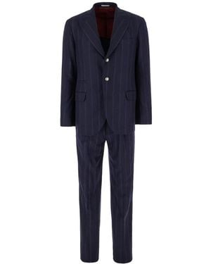 Brunello Cucinelli Single Breasted Suits - Blue