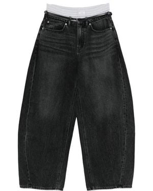Alexander Wang Belt-Loop Belted Jeans - Black