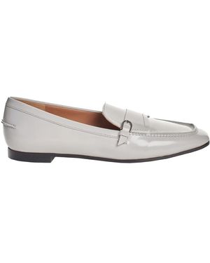 Emporio Armani X3A079 Leather Loafers - White