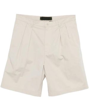 Aspesi Pleated Cotton Shorts - Wit