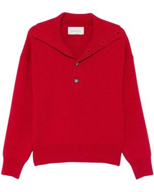 Ami Paris Wollpullover Mit Rollkragen - Rot