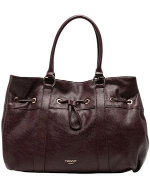 Twinset Tote Bags - Marrone
