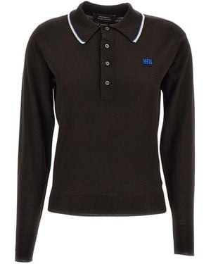 Wales Bonner Round-Neck Knitwear - Noir