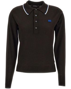 Wales Bonner Round-Neck Strickwaren - Schwarz