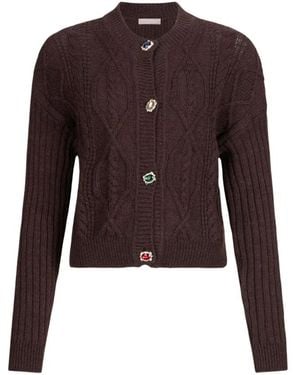 Liu Jo Brauner Wollmischungspullover Aw25
