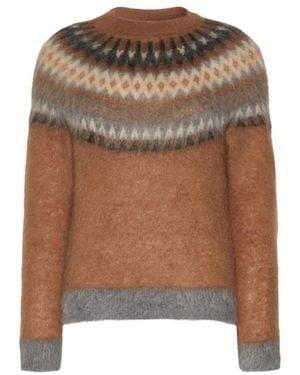 Max Mara Round-Neck Knitwear - Marrón