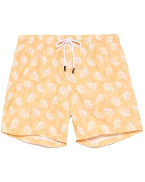 Barba Napoli Polyester Badehose Mit Seitentaschen - Natur