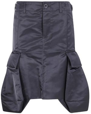 Sacai Rokken ,Zwart ,Nylon Nylon Twill Rok - Blauw