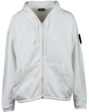 Blauer Hoodies & Sweatvesten ,Wit ,Katoen Felpa - Grijs