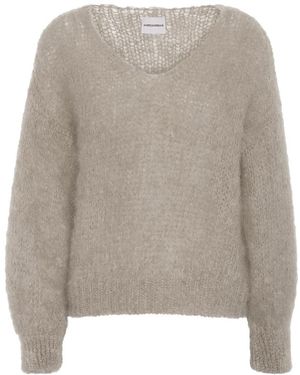 American Dreams V-Neck Knitwear - Gris