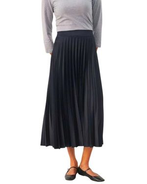 Part Two Rokken ,Blauw ,Polyester Veneda Plissé Midi Rok