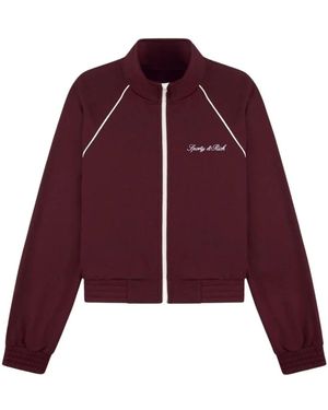 Sporty & Rich Signature Logo Retro Trainingsjacke - Lila