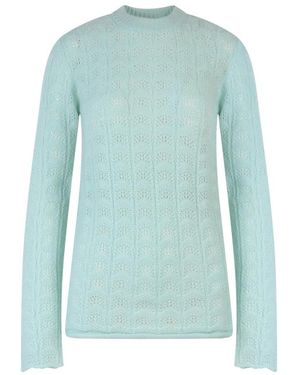Sportmax Round-Neck Knitwear - Azul