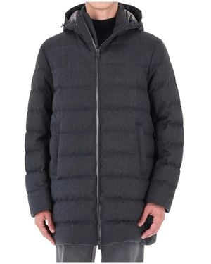Herno Langer Daunenmantel "Functional Wardrobe" - Grau
