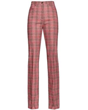 Pinko Flare-fit flanell wollmischung hose - Rot