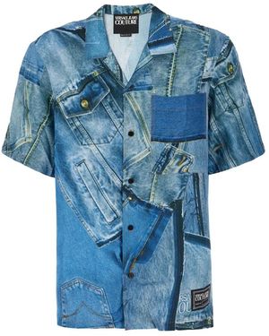 Versace Jeans Couture Denim Shirts - Blue