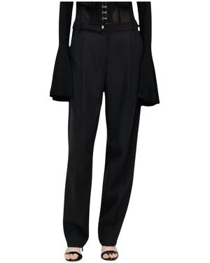 Just Cavalli Straight Trousers - Black