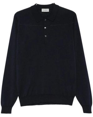John Smedley Belper Poloshirt - Blauw
