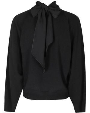 Semicouture Round-Neck Knitwear - Nero