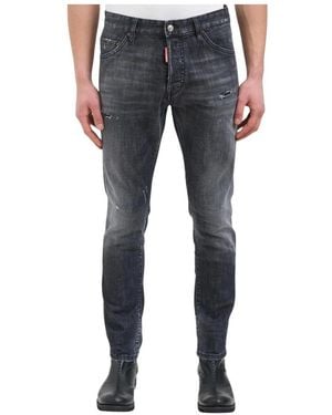 DSquared² Jeans ,Zwart ,Katoen Teddy Jeans - Blauw