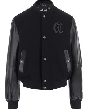 Just Cavalli Bomber Jackets - Black