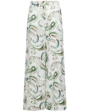 Marella Wide Trousers - Verde