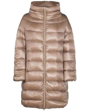 Herno Jassen ,Matilde Midi Puffer Jas - Bruin