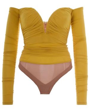 Elisabetta Franchi Bodysuit - Geel