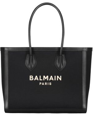 Balmain Tote Bags - Black