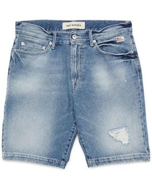 Roy Rogers Denim Shorts - Blue
