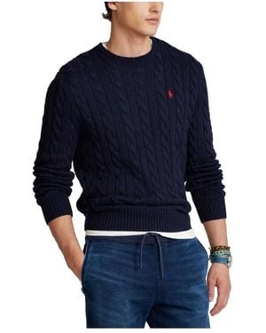 Ralph Lauren Round-Neck Knitwear - Bleu