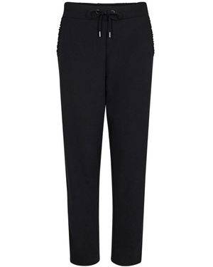 Soya Concept Bequeme Schwarze Hose Mit Elastischem Bund
